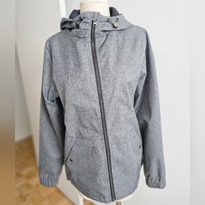 Twik Gray Utility Jacket with Full-Length Zipper
